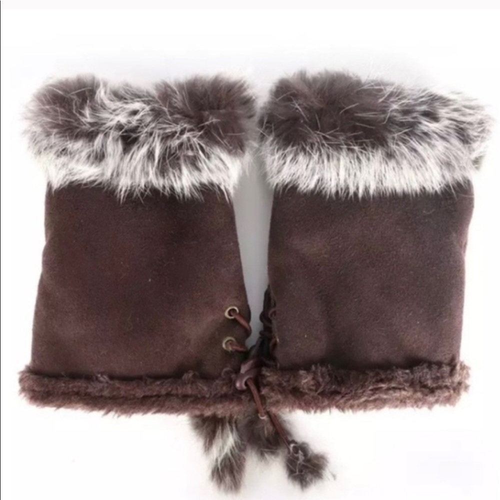 FINGERLESS FUR GLOVES🐻